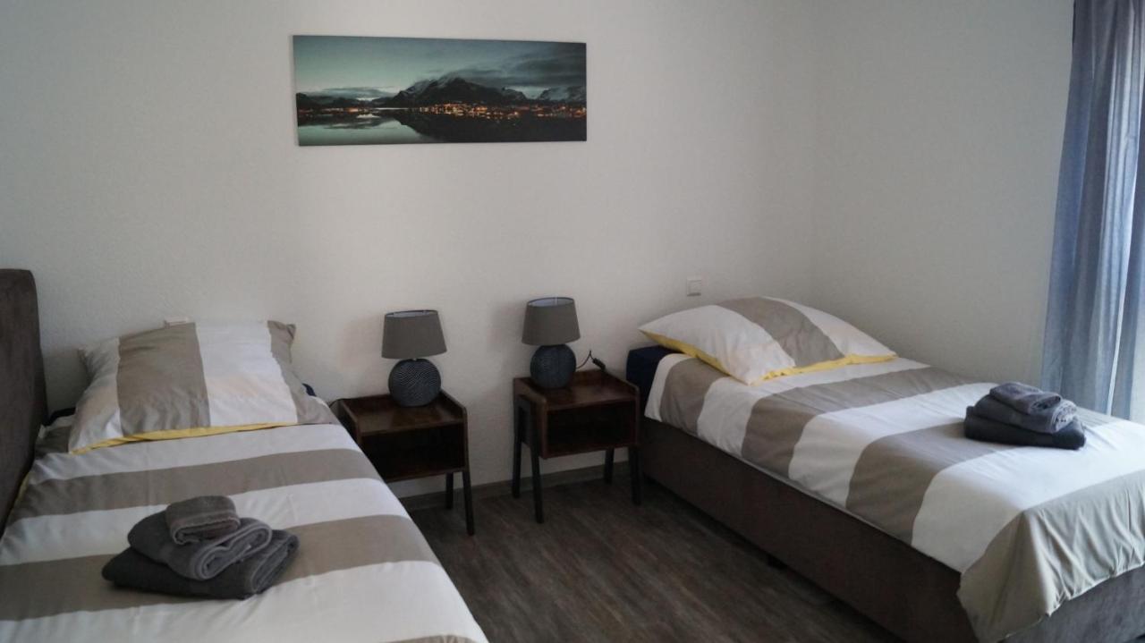 Flat11 4-Zi Wohnung Messe Karlsruhe Rheinstetten Buitenkant foto