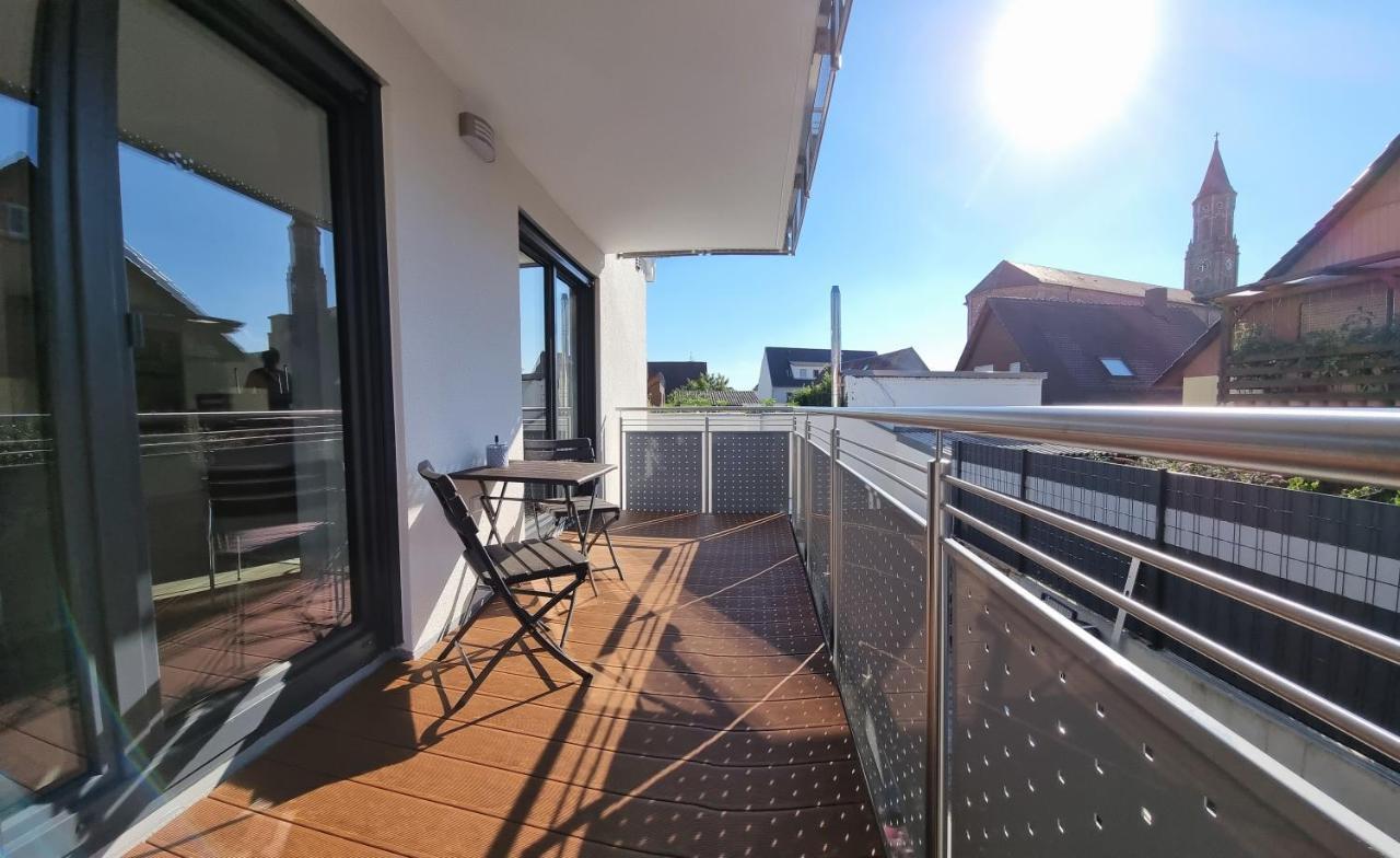 Flat11 4-Zi Wohnung Messe Karlsruhe Rheinstetten Buitenkant foto